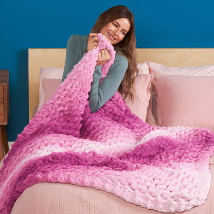 Bernat Knit on the Bias Blanket Bernat Knit on the Bias Blanket