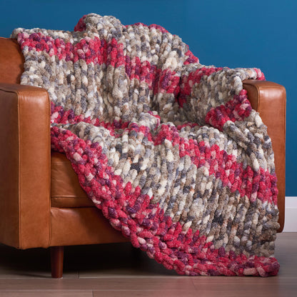 Bernat Celestial Stripes Knit Blanket Bernat Celestial Stripes Knit Blanket