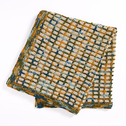 Bernat Slip Grid Harmony Knit Blanket Bernat Slip Grid Harmony Knit Blanket