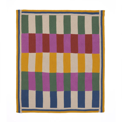 Bernat Harmonious Stripes Garter Knit Blanket Bernat Harmonious Stripes Garter Knit Blanket