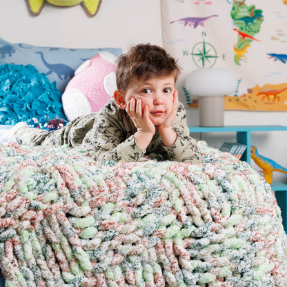 Bernat Bold Knit Textured Check Blanket Bernat Bold Knit Textured Check Blanket