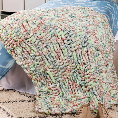 Bernat Bold Knit Textured Check Blanket Bernat Bold Knit Textured Check Blanket