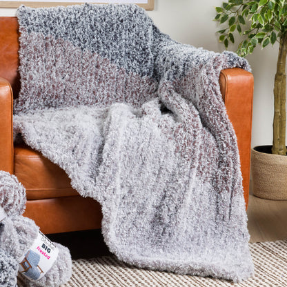 Bernat Fluffy Shades Knit Blanket Bernat Fluffy Shades Knit Blanket