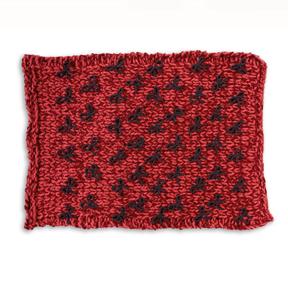 Bernat Put a Bow on it Table Knit Blanket Bernat Put a Bow on it Table Knit Blanket