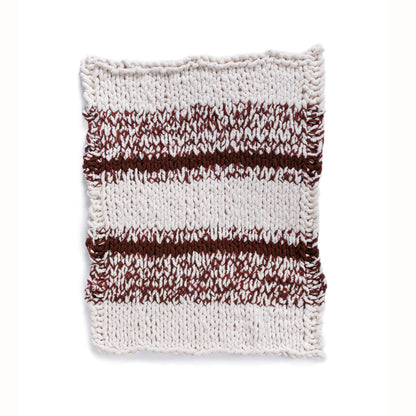 Bernat Simple Striping Table Knit Blanket Bernat Simple Striping Table Knit Blanket