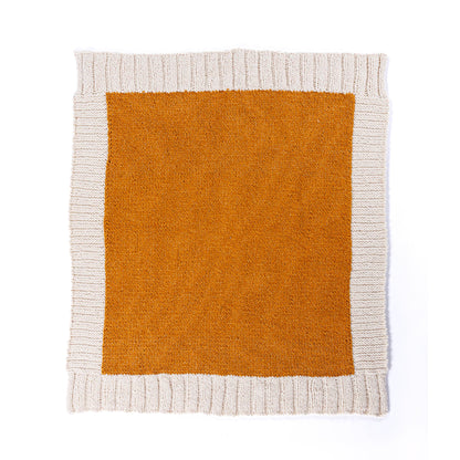 Bernat Wide Border Knit Blanket Bernat Wide Border Knit Blanket