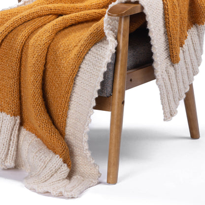 Bernat Wide Border Knit Blanket Bernat Wide Border Knit Blanket