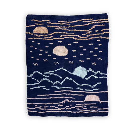 Bernat Sunkissed Knit Blanket