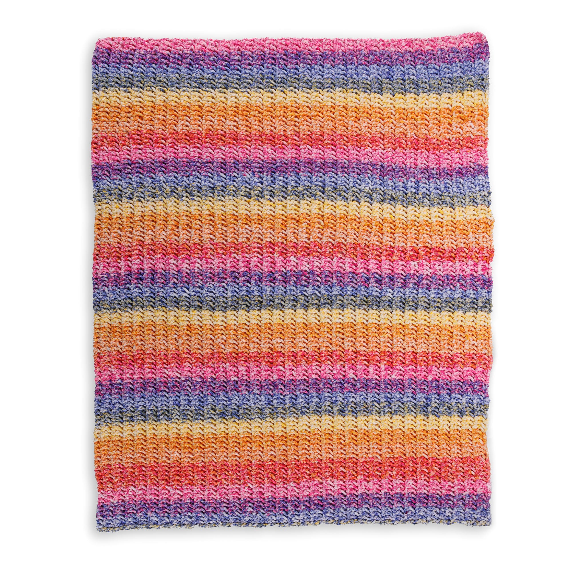 Free Easy Bernat Eyelet Ridge Knit Blanket Pattern | Yarnspirations