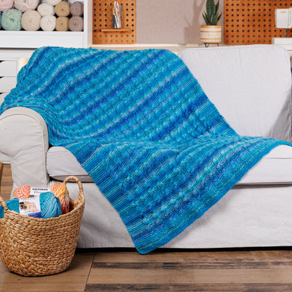 Bernat Knit Classic Cables Throw Bernat Knit Classic Cables Throw