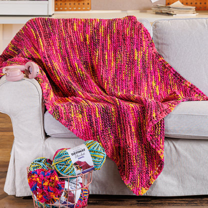 Bernat Tilted Spectrum Knit Blanket Bernat Tilted Spectrum Knit Blanket