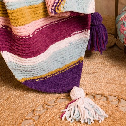 Bernat Quarter Stripes Knit Blanket Bernat Quarter Stripes Knit Blanket