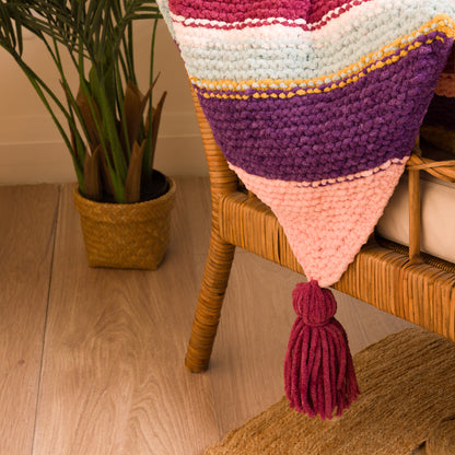 Bernat Quarter Stripes Knit Blanket Bernat Quarter Stripes Knit Blanket
