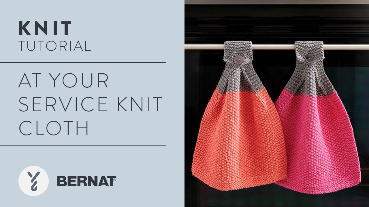 Bernat At Your Service Knit Dishcloth