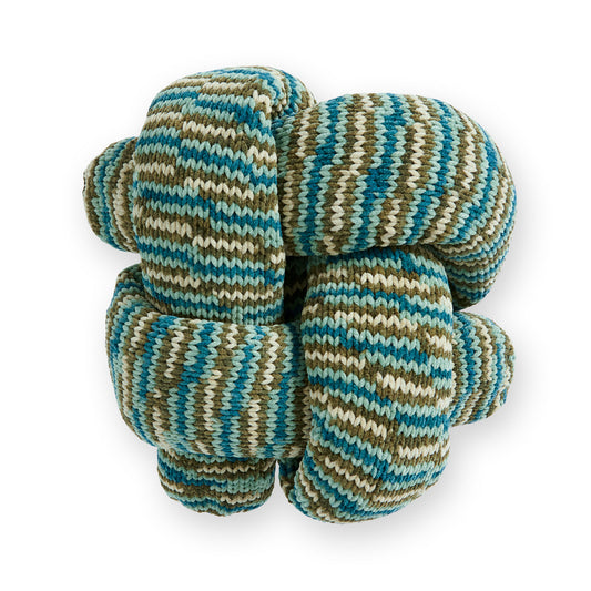 Knit Pillow made in Bernat Plush Yarn