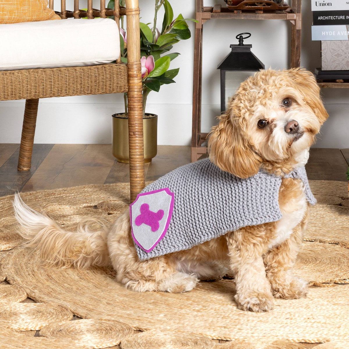 Knit Mantle made in Bernat Yarn