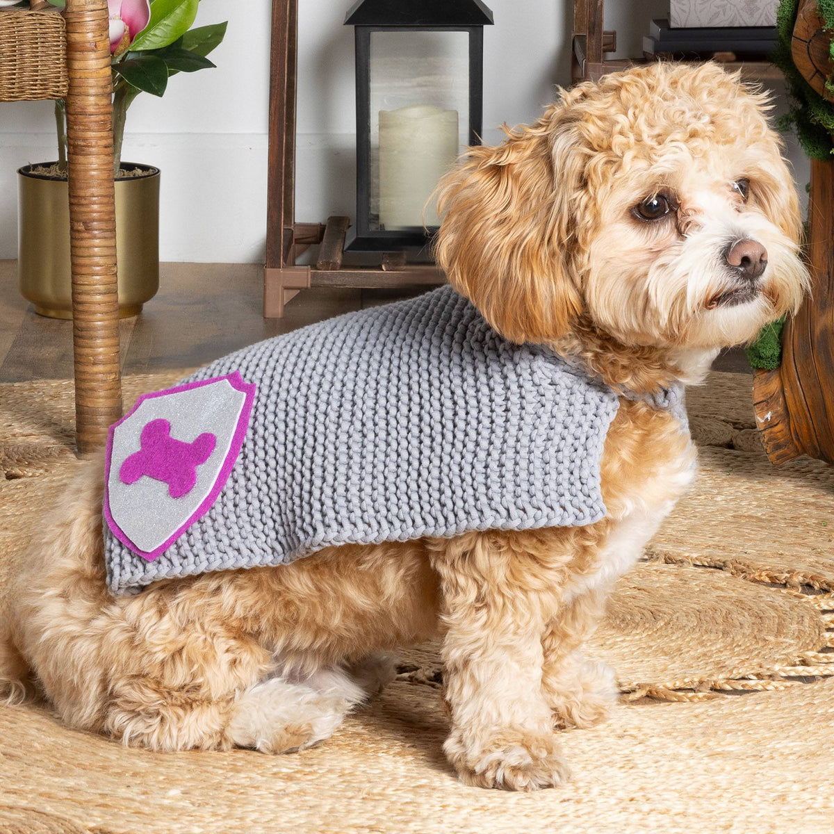 Knit Mantle made in Bernat Yarn