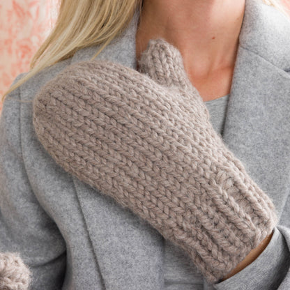 Bernat In a Snap Knit Mittens Bernat In a Snap Knit Mittens