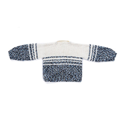 Bernat Pixilated Stripes Knit Pullover Bernat Pixilated Stripes Knit Pullover