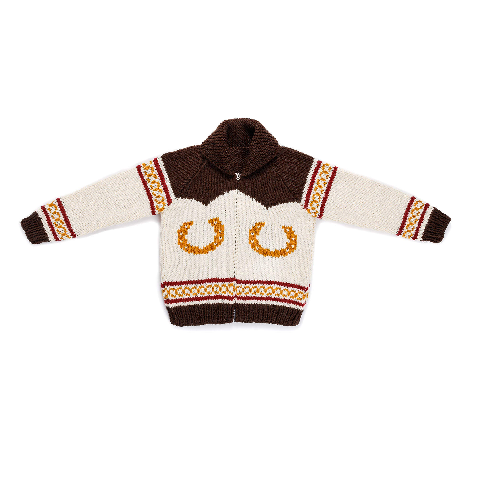 Free Intermediate Bernat Giddy Up Knit Jacket Pattern | Yarnspirations