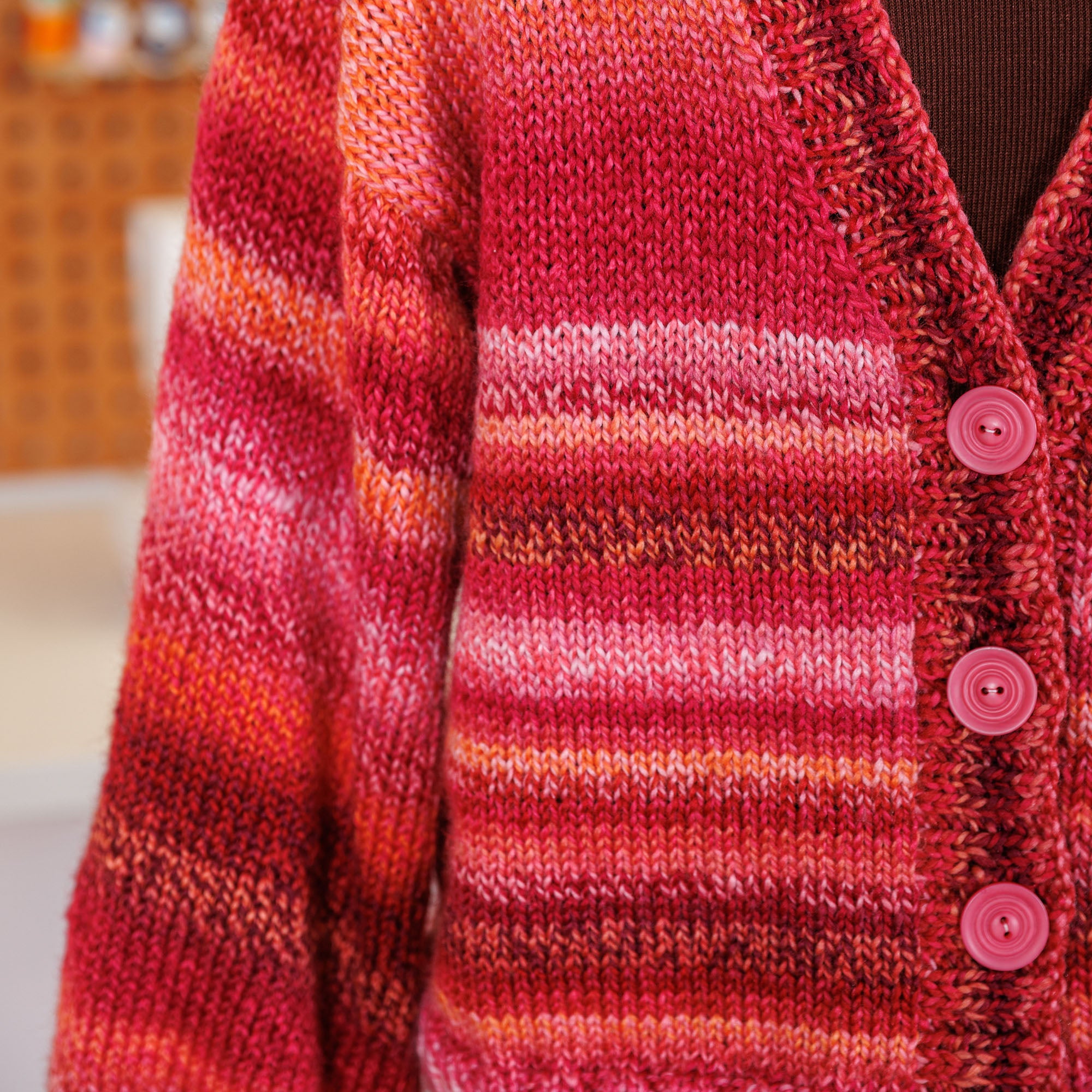 Free Easy Bernat Knit Kinship Cardigan Pattern | Yarnspirations