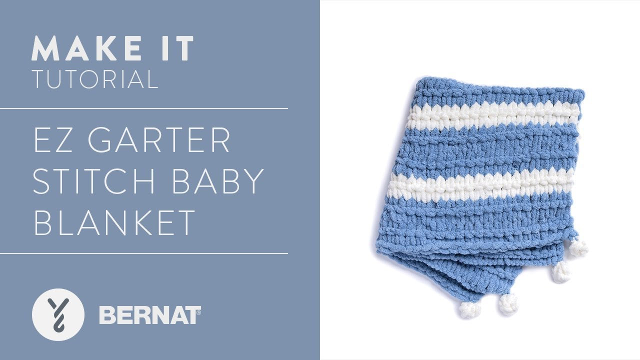 Bernat Alize EZ Garter Stitch Baby Blanket Craft