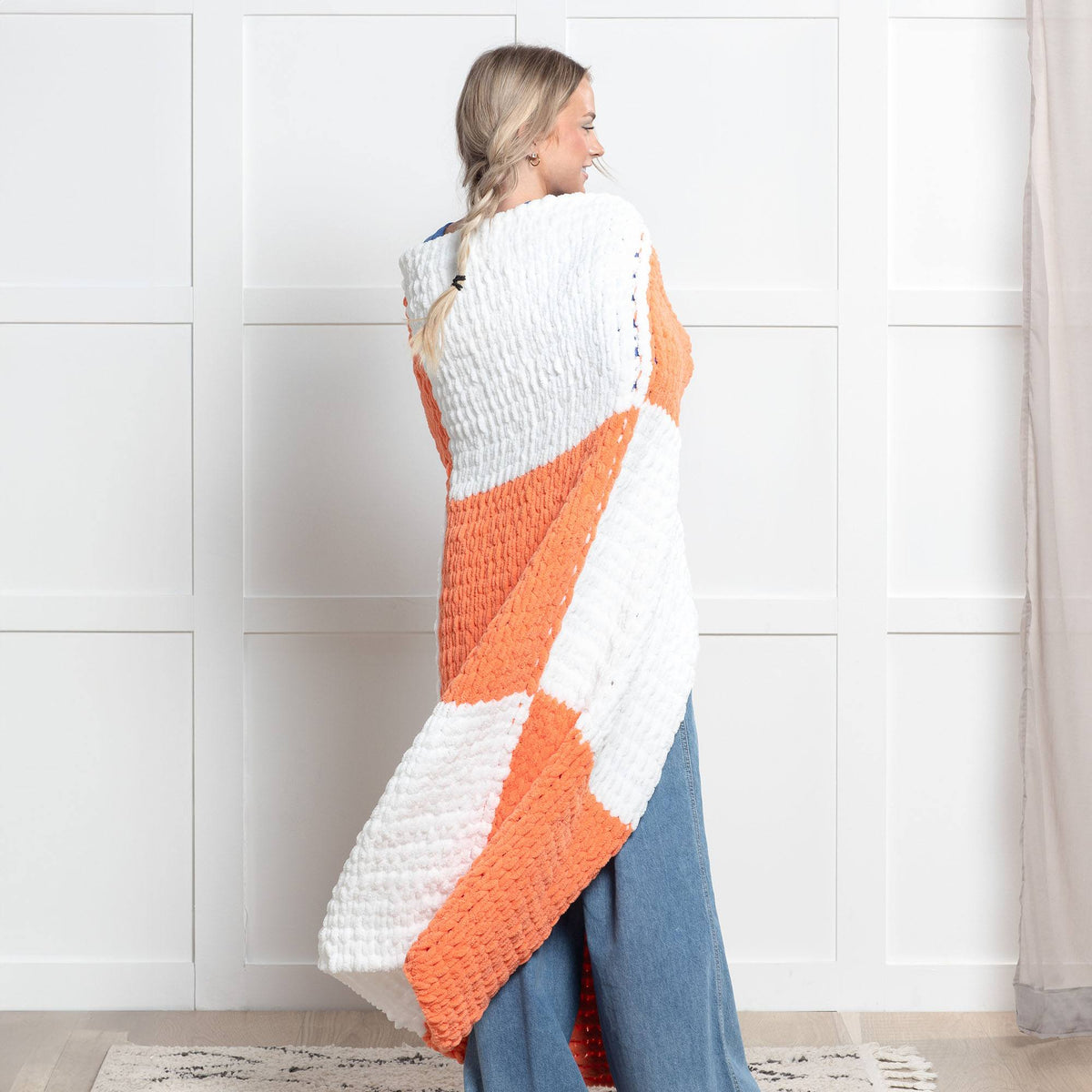 Craft Blanket made in Bernat Alize Blanket-EZ Yarn