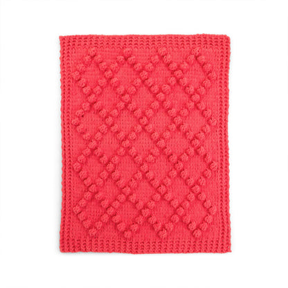 Bernat Craft EZ Bobble Diamond Blanket Craft Blanket made in Bernat Alize Blanket-EZ Yarn