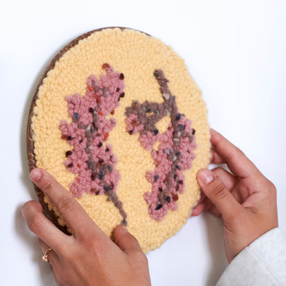 Bernat Craft Oakville Wall Hanging Craft Hanging made in Bernat Forever Fleece Yarn