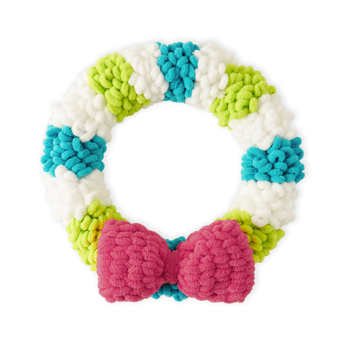 Craft Wreath made in Bernat Alize Blanket-EZ","Alize Blanket-EZ Stripes Yarn