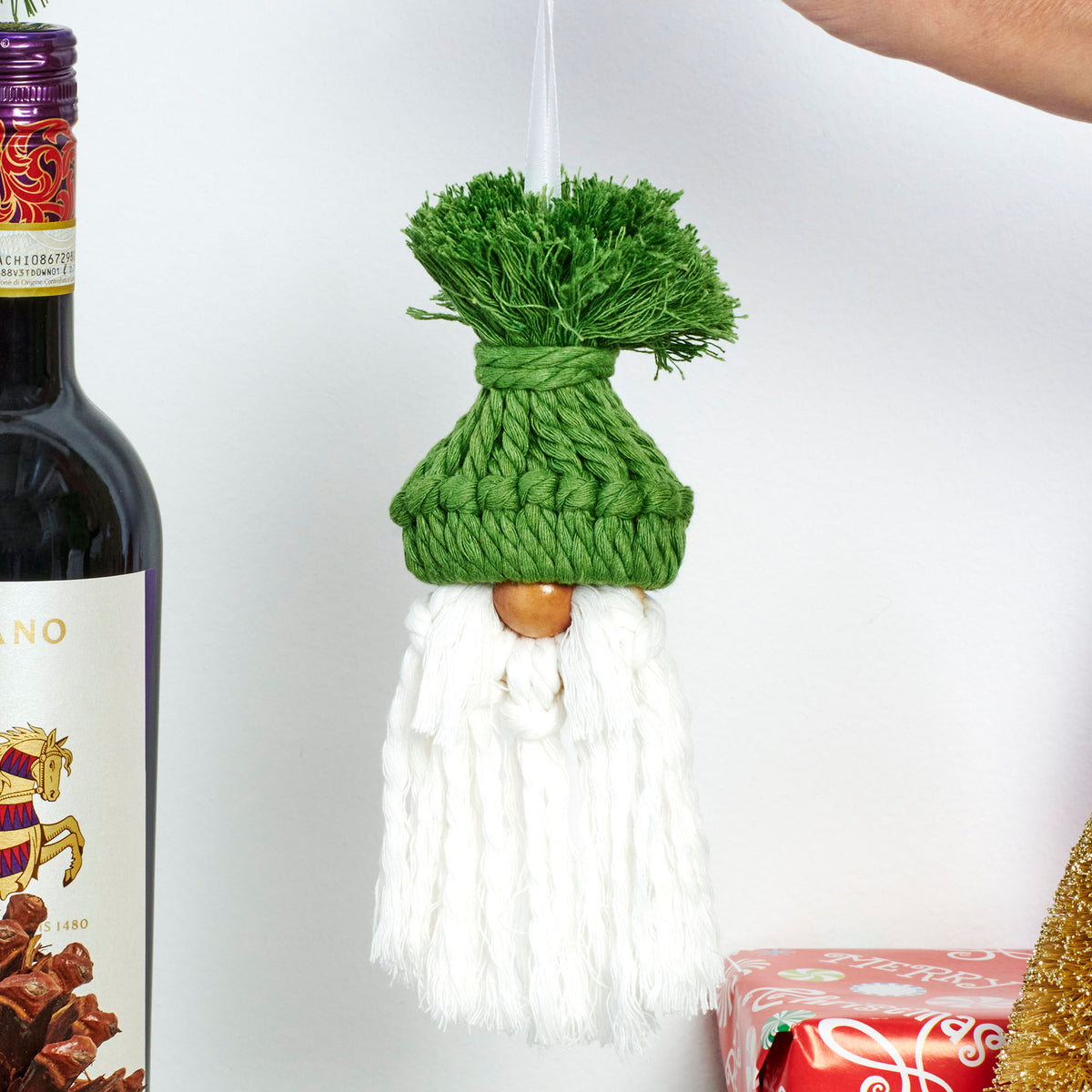 Craft Ornament made in Bernat Macrame Yarn