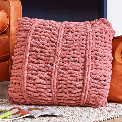 Bernat Willow Whisper Finger Knit Pillow Bernat Willow Whisper Finger Knit Pillow