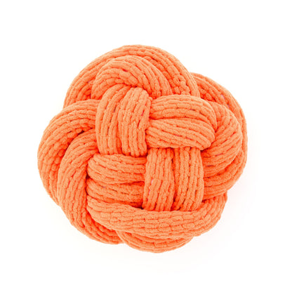 Bernat EZ Knit Sophisticated Knot Pillows Orange