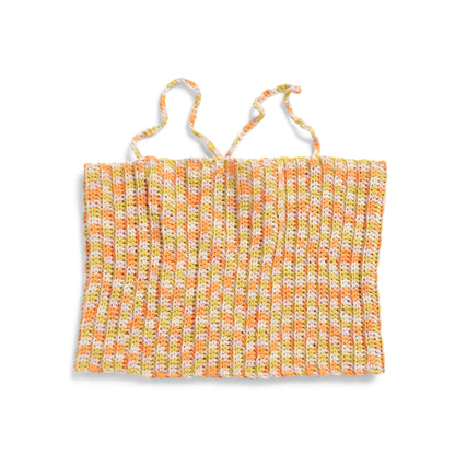 Caron Beginner Crochet Ribbed Top Crochet Top made in Caron Colorama Bamboo Blend Yarn