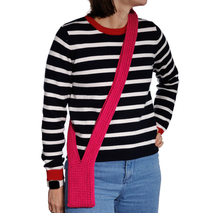 Bernat Fruit Loop Crochet Phone Pouch Pink