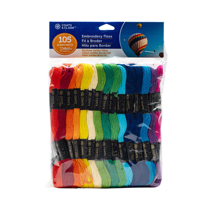 Coats & Clark Jumbo Pack Embroidery Floss Rainbow