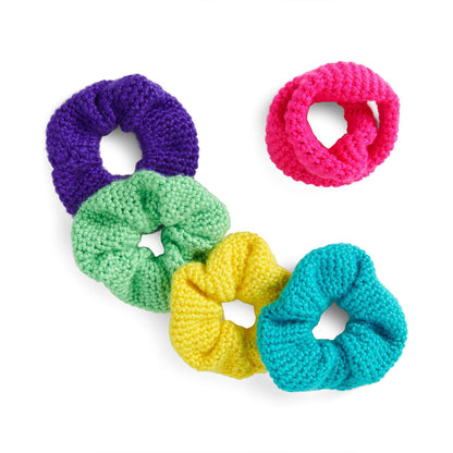 Caron Color Burst Crochet Scrunchie Crochet  made in Caron Simply Soft yarn
