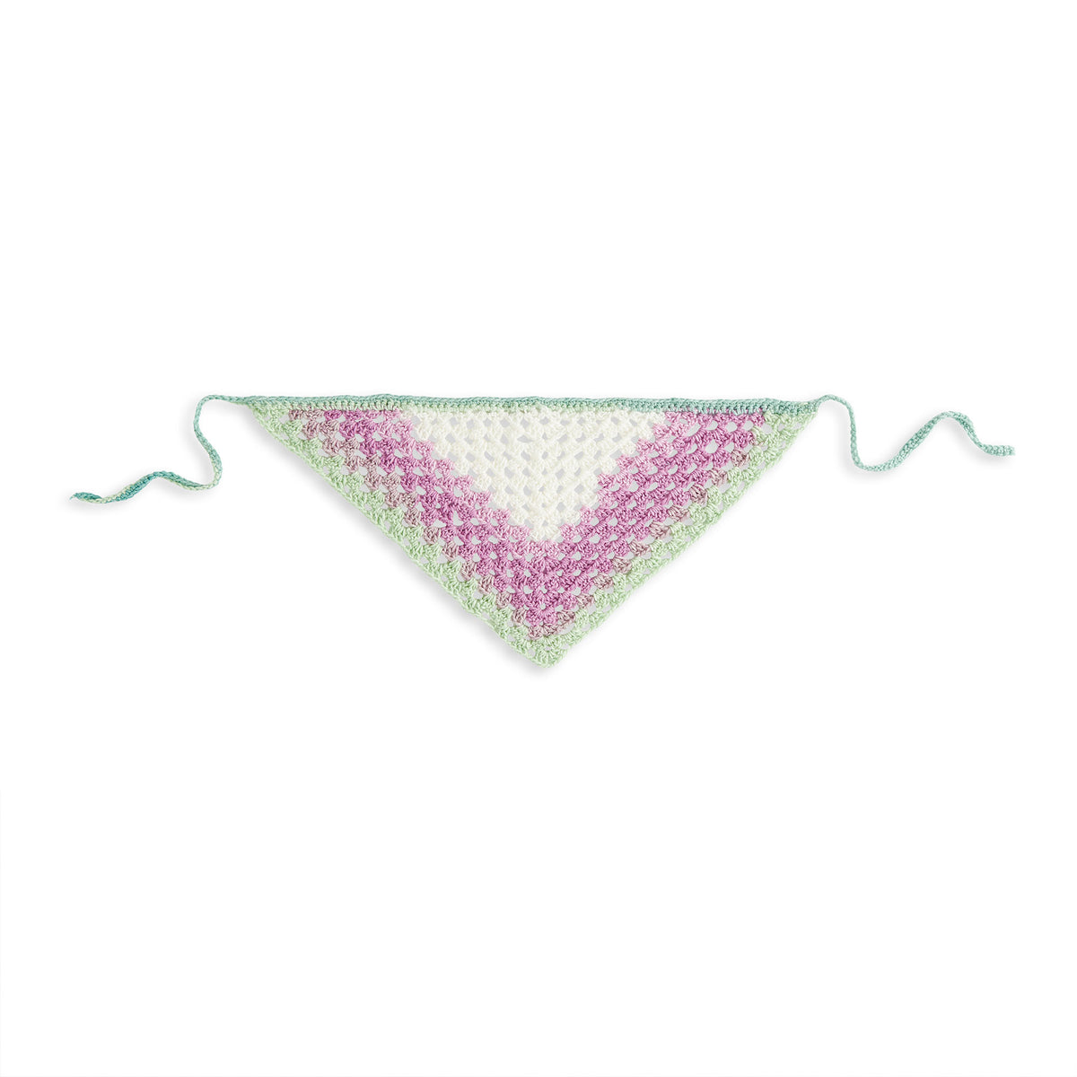 Crochet Bandana made in Caron Skinny Cakes Yarn