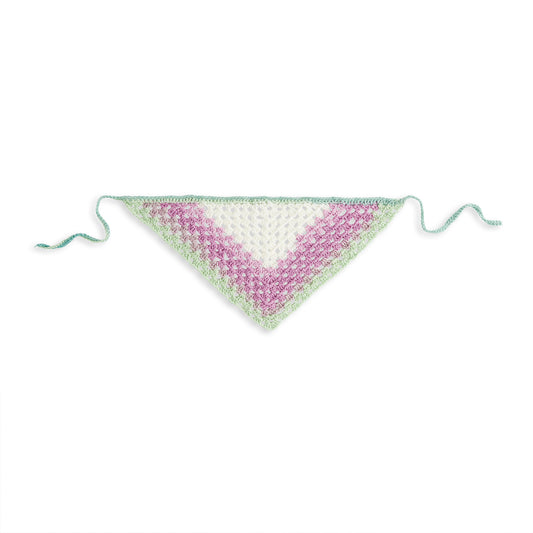 Crochet Bandana made in Caron Skinny Cakes Yarn