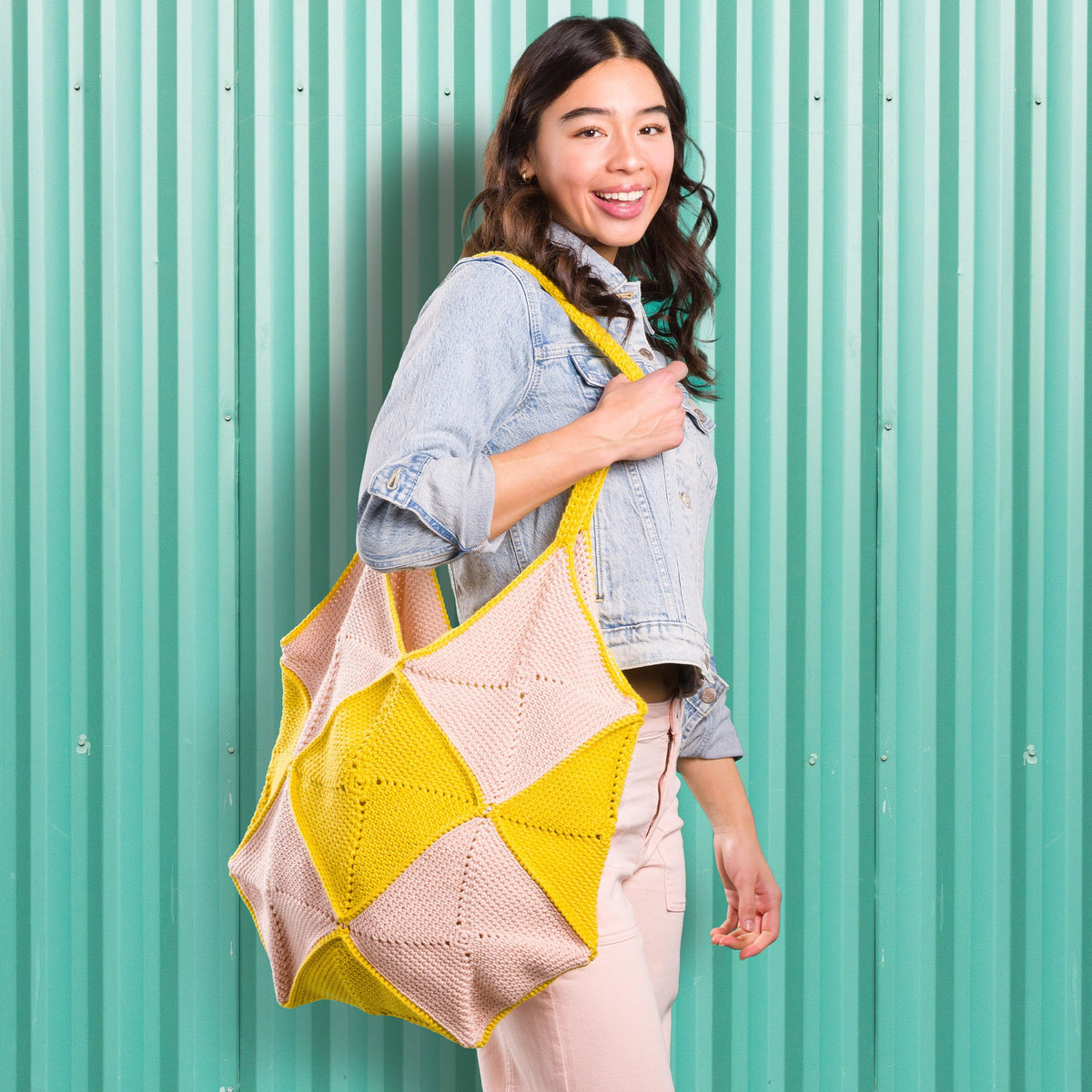 Crochet Bag made in Caron Yarn