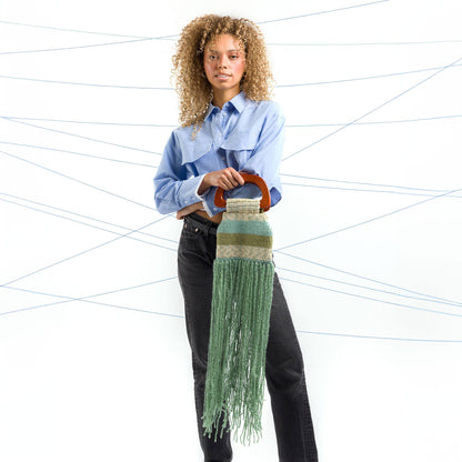 Caron Fringe for Days Crochet Bag Crochet Bag made in Caron Yarn