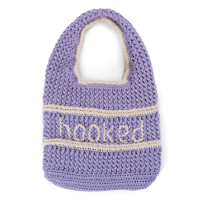 Caron Crochet Knotty Beach Bag Lavendar