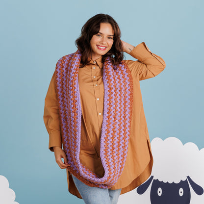 Caron Stone Path Crochet Cowl Caron Stone Path Crochet Cowl