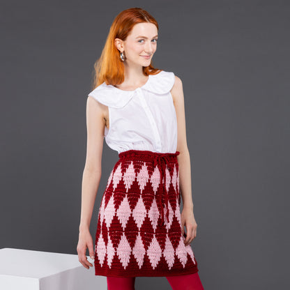 Caron Crochet Graphic Skirt Simply Soft