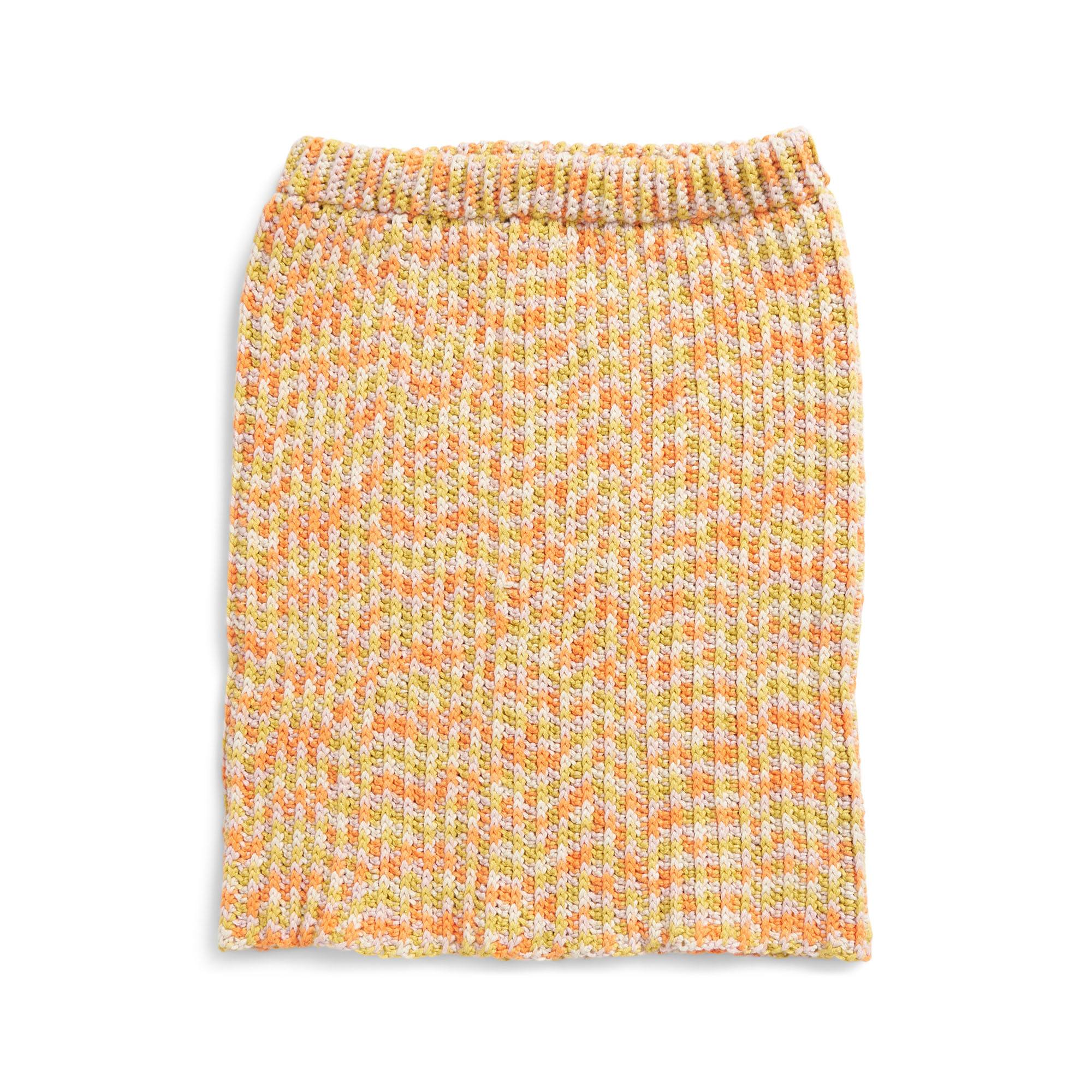 Caron Beginner Crochet Ribbed Skirt