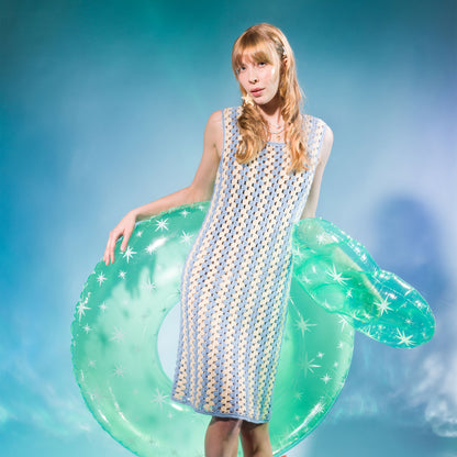 Caron Crochet Granny Stripes Tank Dress Caron Crochet Granny Stripes Tank Dress