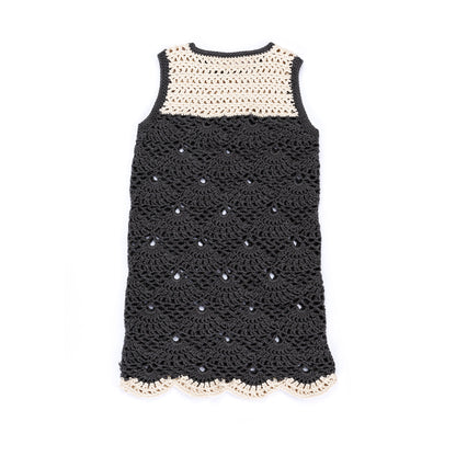 Caron Short Lacy Crochet Dress Black