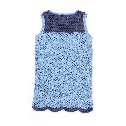 Caron Short Lacy Crochet Dress Clear Sky