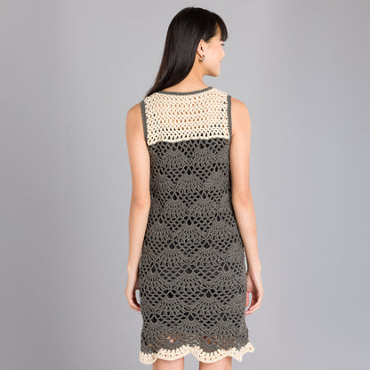 Caron Short Lacy Crochet Dress Black
