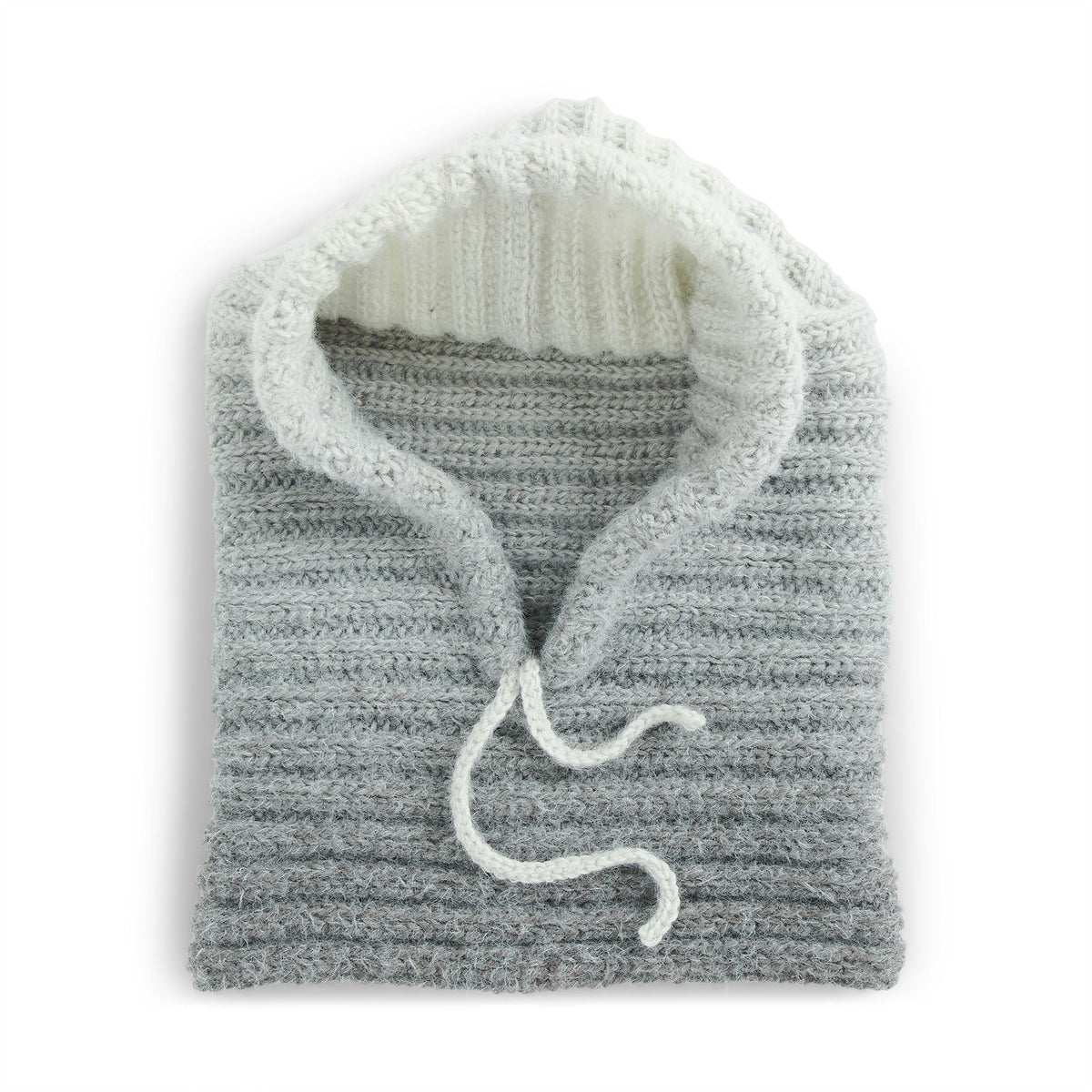 Crochet Hood made in Caron Colorama Halo Perfect Phasing Yarn